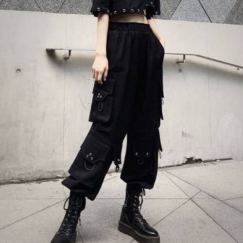 Black Harem Pants - Etsy