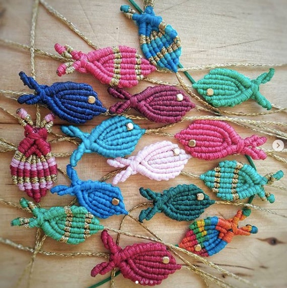 Macrame Fish Bracelet Fish Jewelry for Women Fish Gifts for