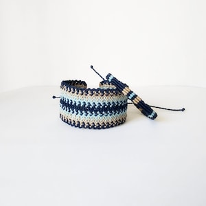 Ethnic Macrame Bracelet, Men Braided Bracelet, Set of 2 Woven Men Jewelry, Gift For Him