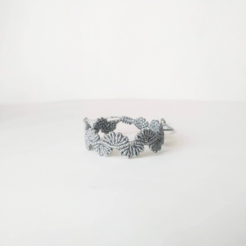 Macrame Flower Bracelet Etsy