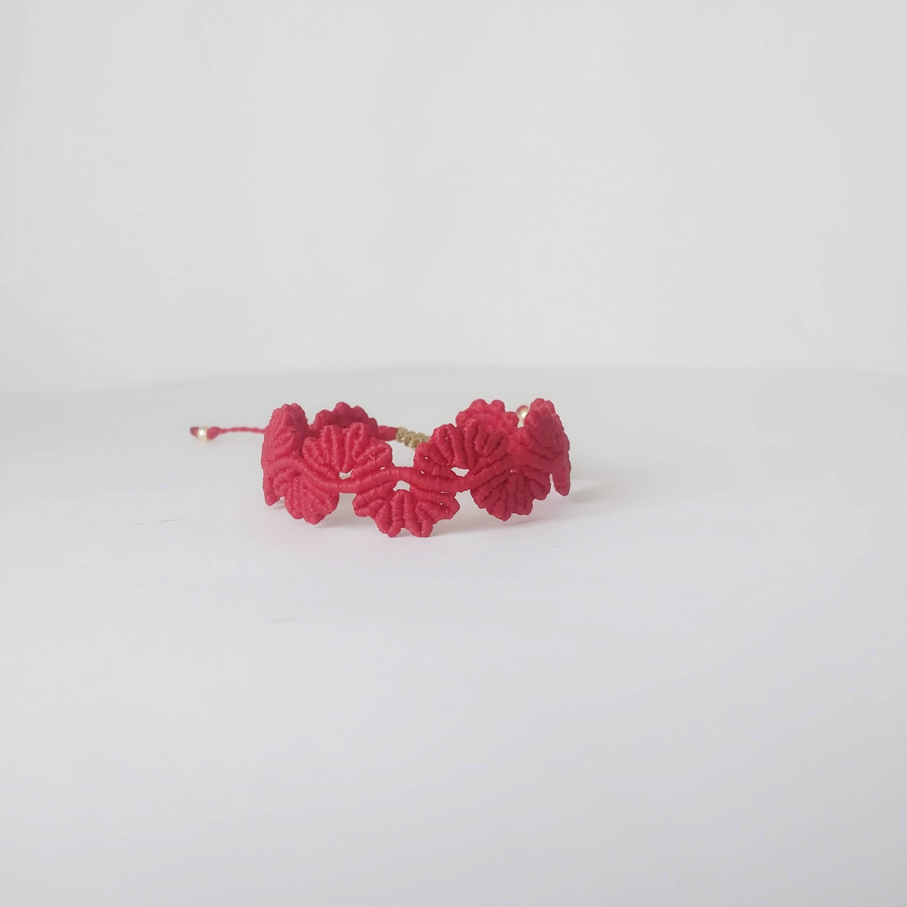 Macrame Flower Bracelet Etsy