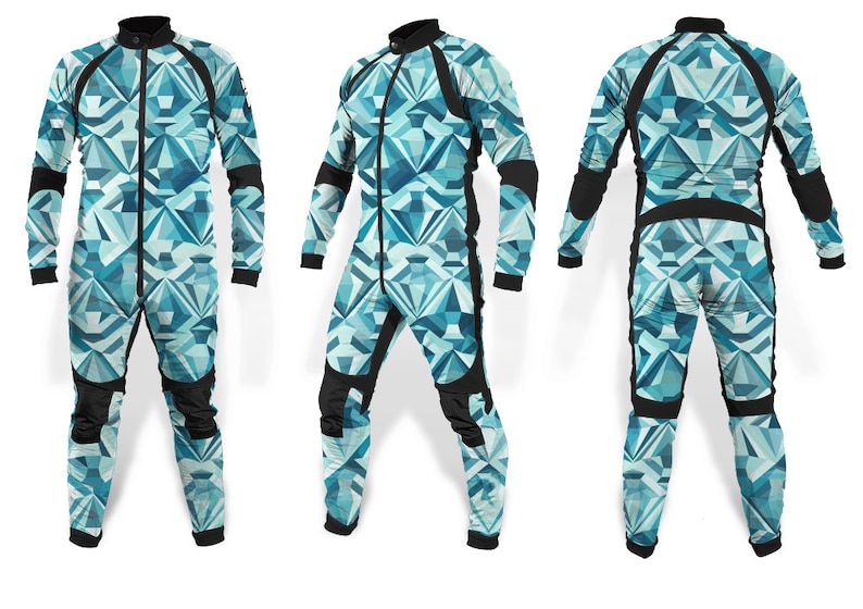 Custom Fitting Available Freefly Skydiving Sublimation Suit Print 2