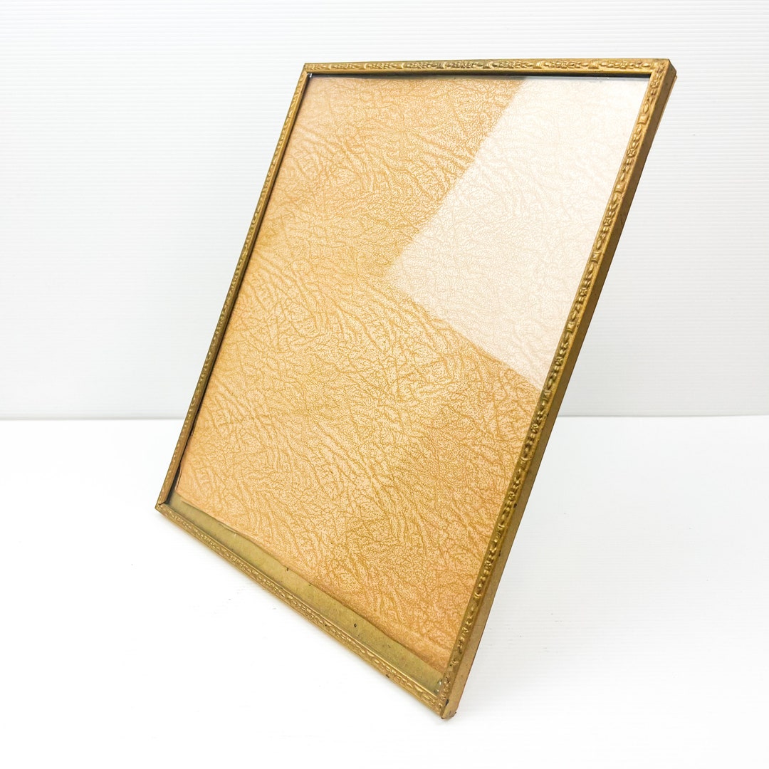 Vintage Gold Metal Picture Frame Etsy