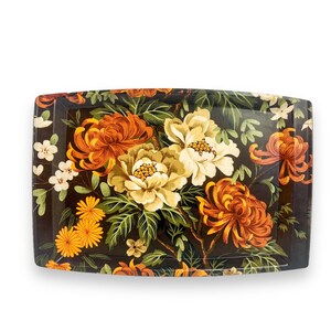 Vintage Mallod flower pattern serving Tray - Made in Great Britain