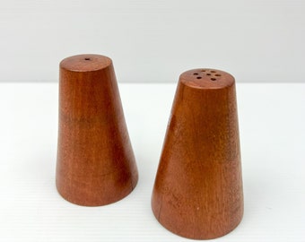 Wooden salt and pepper shaker set