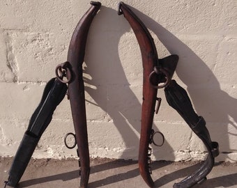 Vintage Horse Harness - Hames - Refinished