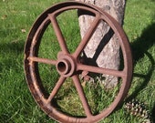Vintage Cast Iron Wheel