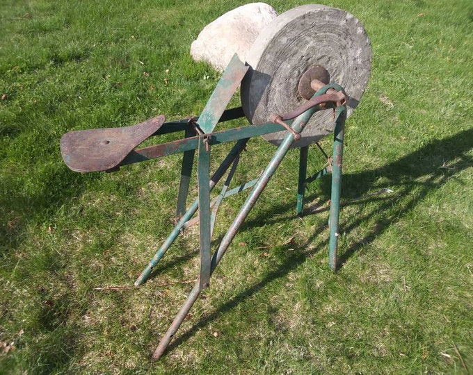 Vintage Hand Powered Grinding Wheel or Sharpening Stone Local Pickup Only Etsy
