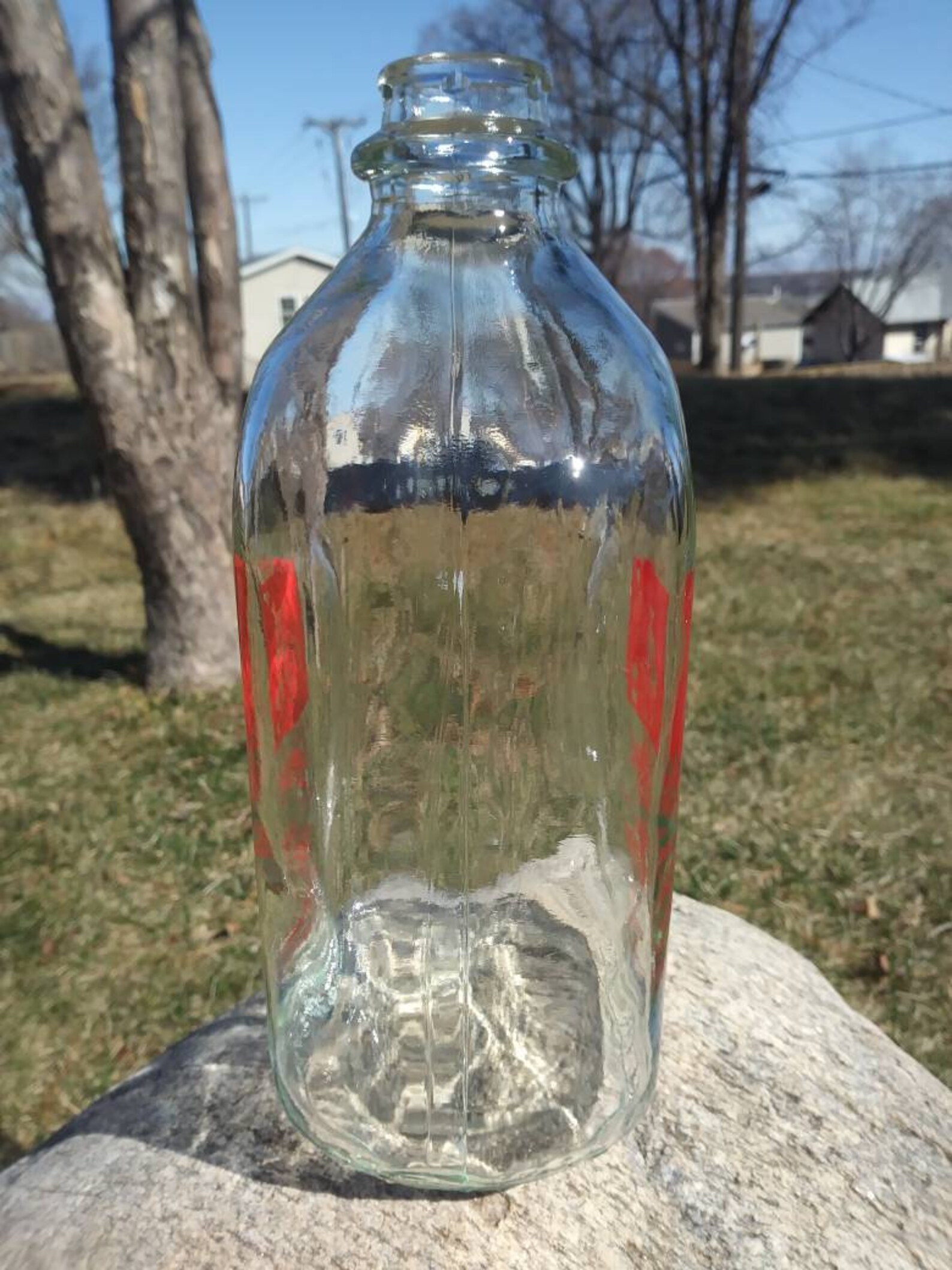 Chippewa Falls Spring Water Bottle Red Logo Etsy