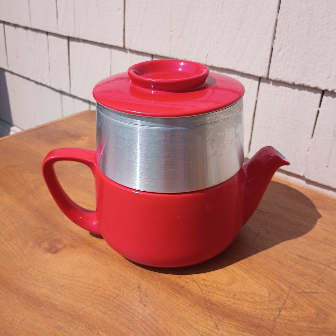 Vintage Hall Tricolator Coffee Pot Red Reserved for L Etsy