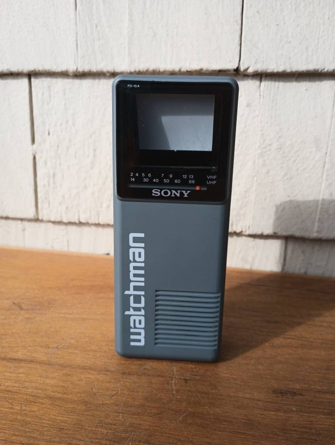 Vintage Sony Watchman Handheld Black and White TV Made in Etsy