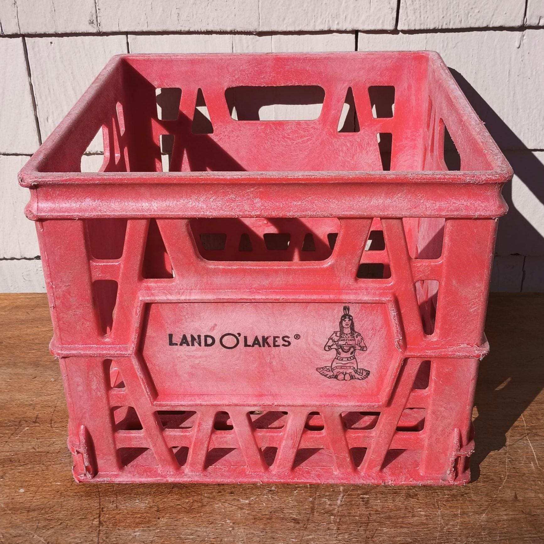 Vintage Plastic Milk Crates - Etsy