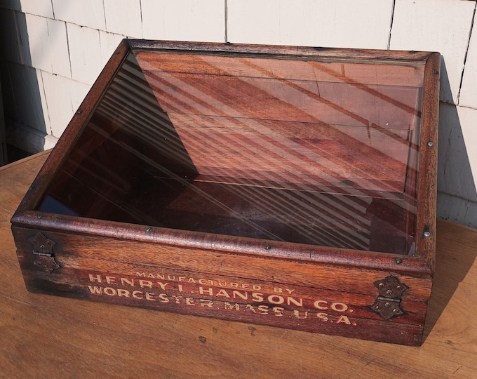 Vintage Countertop Display Case Henry L. Hanson, Worcester, MA Etsy