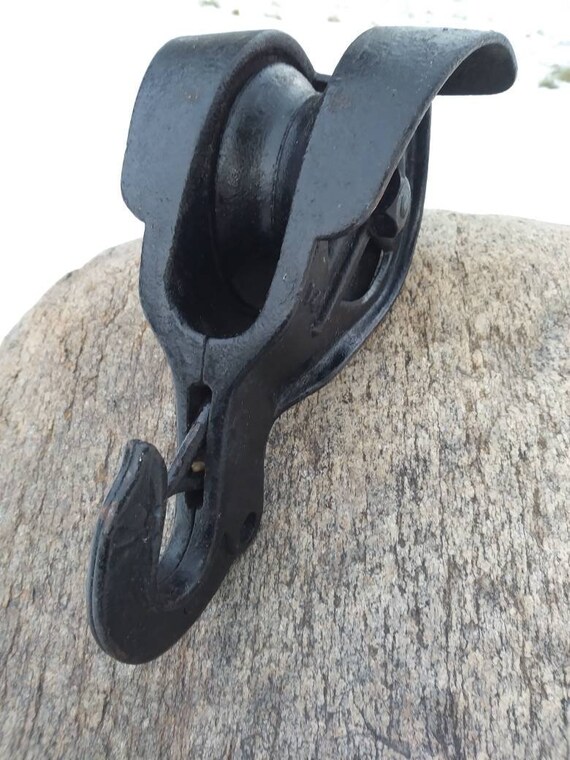 All Steel Black Pulley Etsy