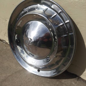Vintage Hubcap - Shiny Chrome - Chevy