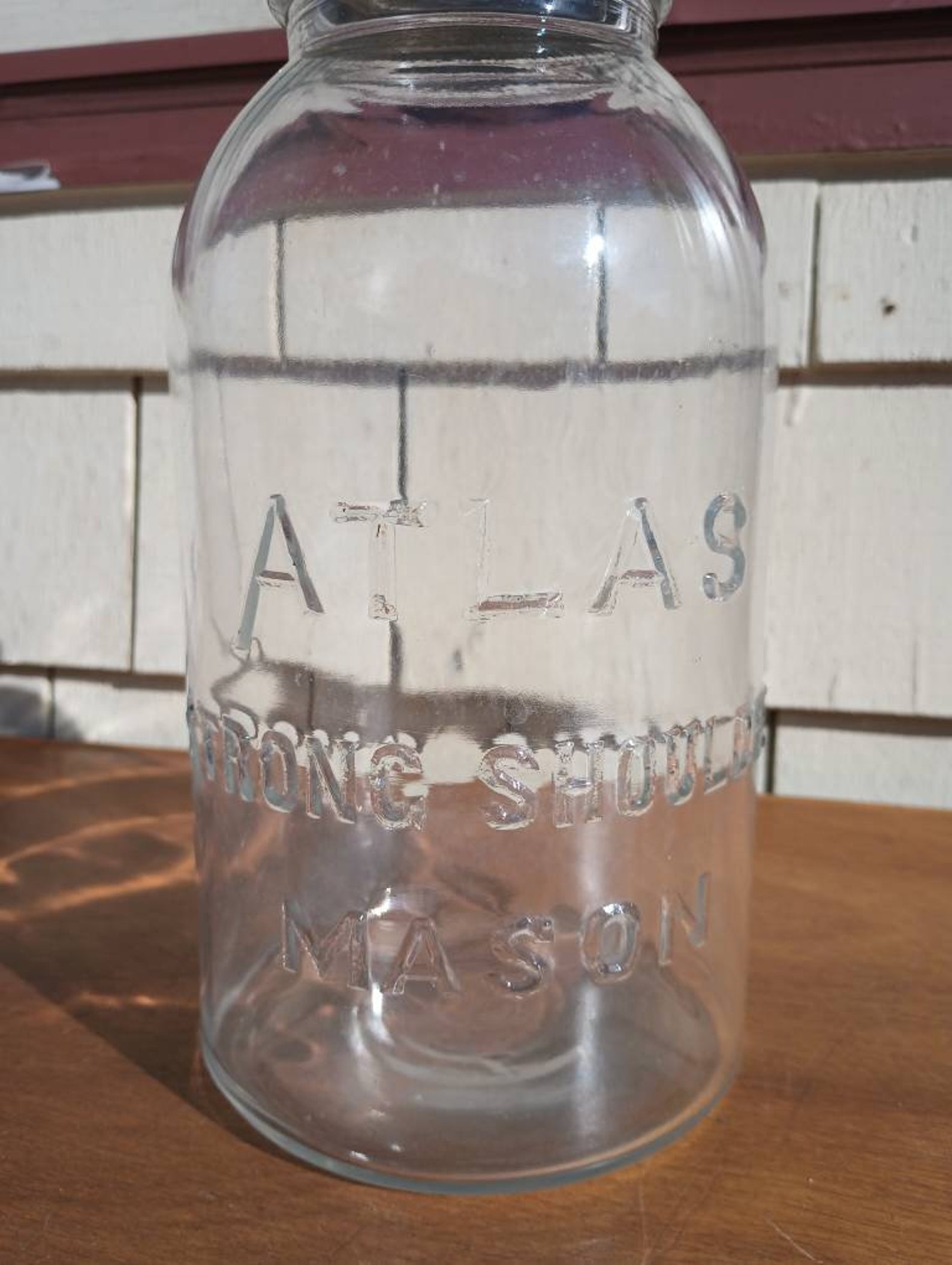 Vintage Atlas Strong Shoulder Mason Jar - Etsy