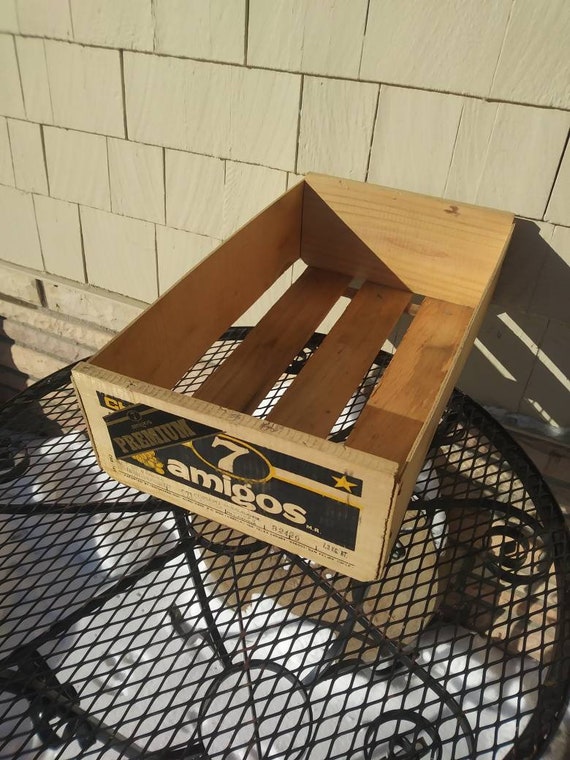 Vintage Grape Crate 7 Amigos Copiapo Chile Etsy