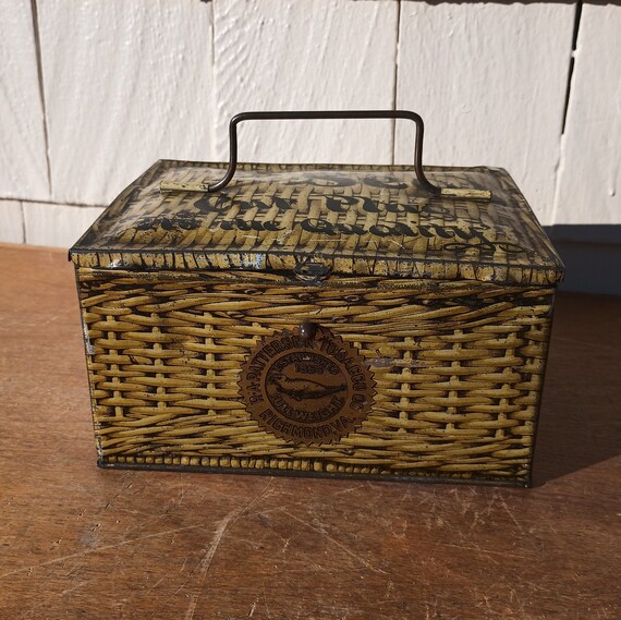 patterson tobacco tin Vintage Tobacco Tin - Patterson's Seal Cut Plug