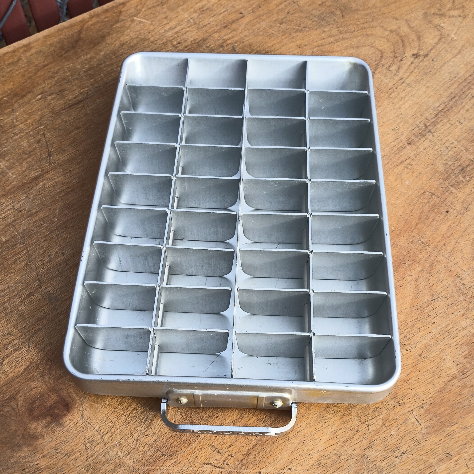 Vintage Set of 3 unbranded Old fashioned ice cube trays about 1950’s