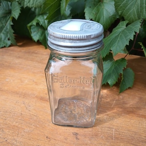 Vintage Butter-Nut Coffee Jar with Mason Jar Lid