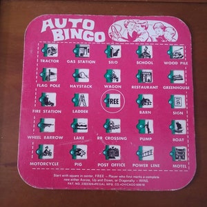 Vintage &quot;Auto Bingo&quot; Game