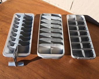 Vintage Ice Cube Trays Group of 3 