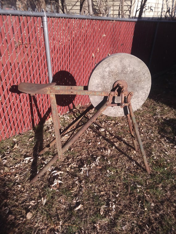 Vintage Grinding Wheel or Sharpening 