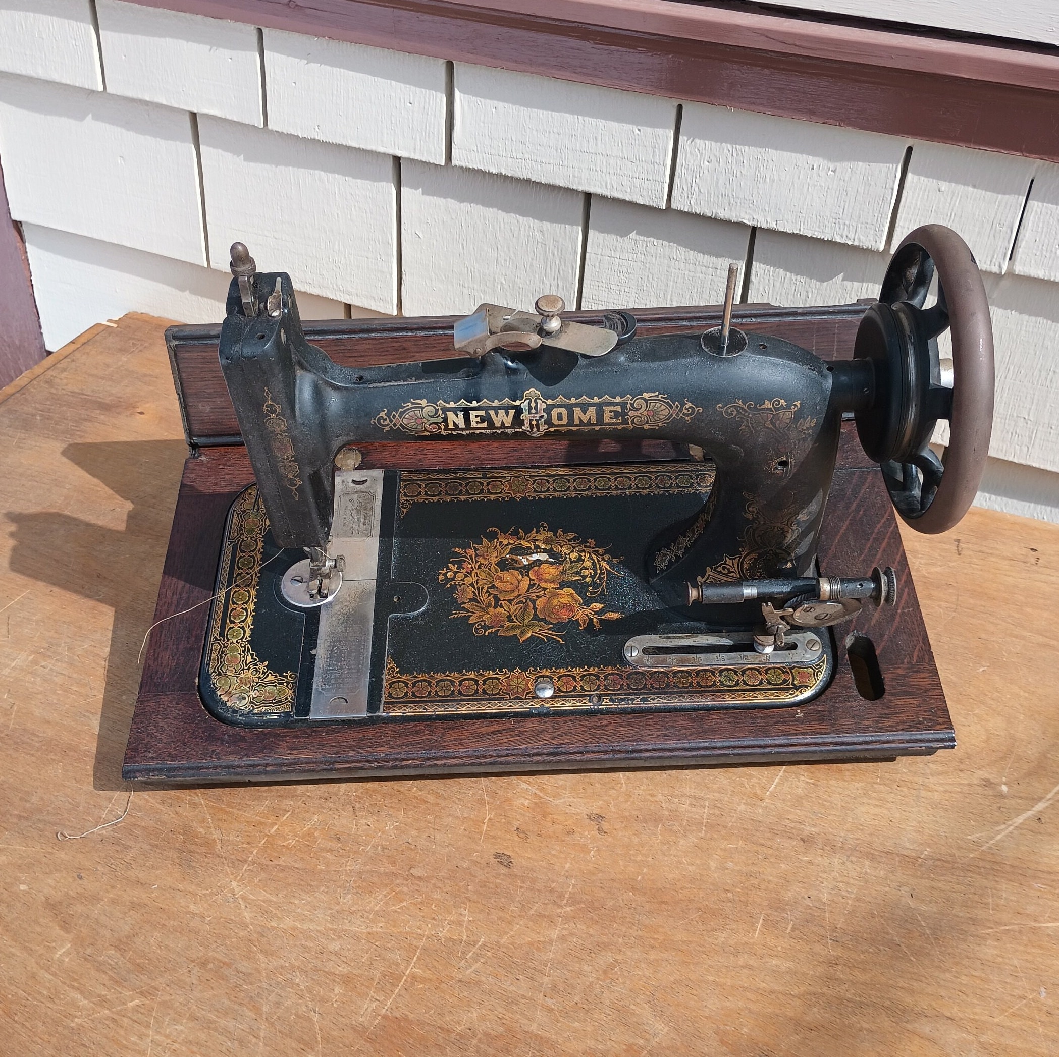 NEW HOME SEWING MACHINE 手回しミシン 骨董 古道具