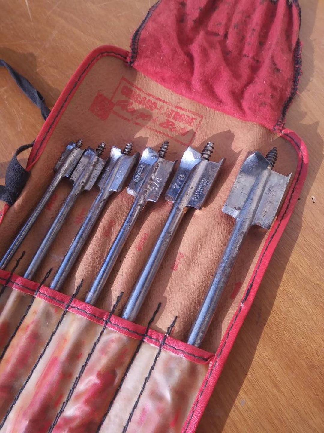 Vintage Auger Drill Bit Set for Brace Drills Chicagolatrobe Made in
