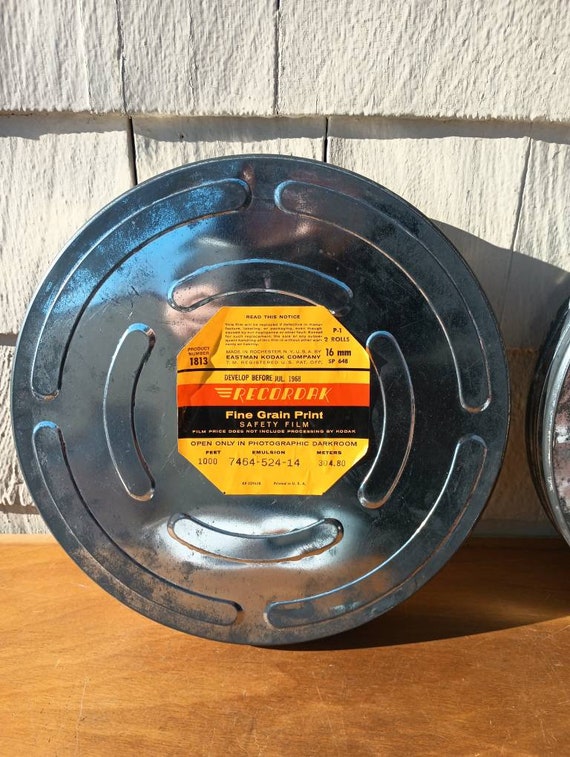 Vintage Kodak Film Cans 35 and 16 MM -  Sweden