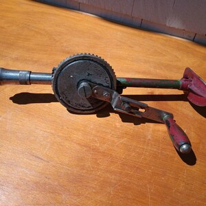 Vintage Brace Drill with Bubble Level - Millers Falls - Millers Falls, MA