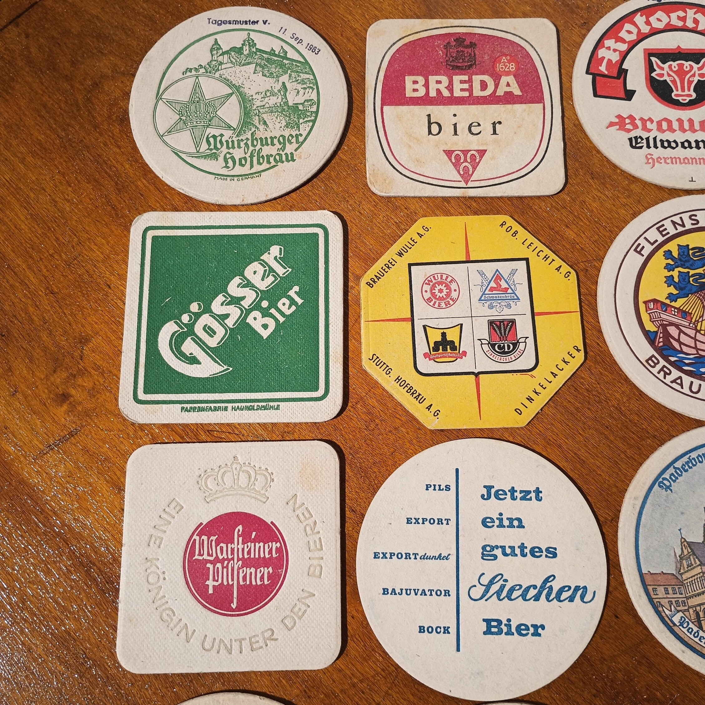 Group of 19 Vintage German Beer Coasters - Etsy