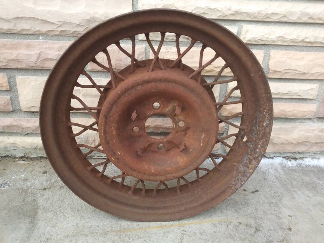 Vintage Metal Wheel With Spokes - Etsy