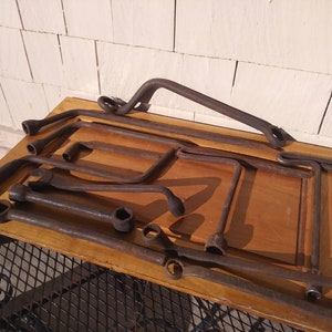 Assorted Vintage Rusty Wrenches - Group of 12