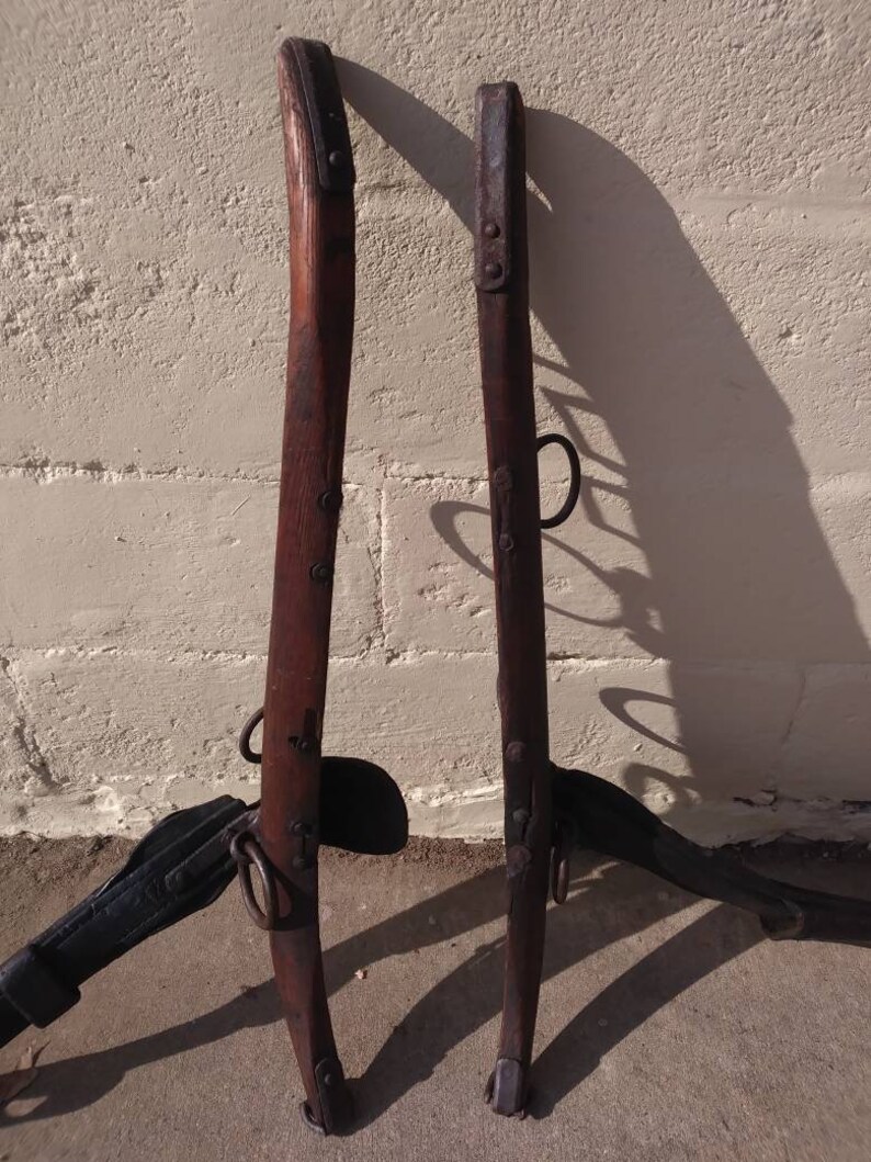 Vintage Horse Harness Hames Refinished Etsy