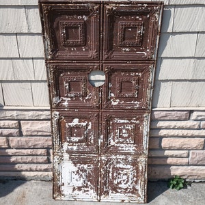 Vintage Tin Ceiling Tile - 24 by 48 Inches - Amazing Patina