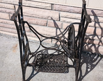 Vintage Cast Iron Sewing Machine Base - New Home