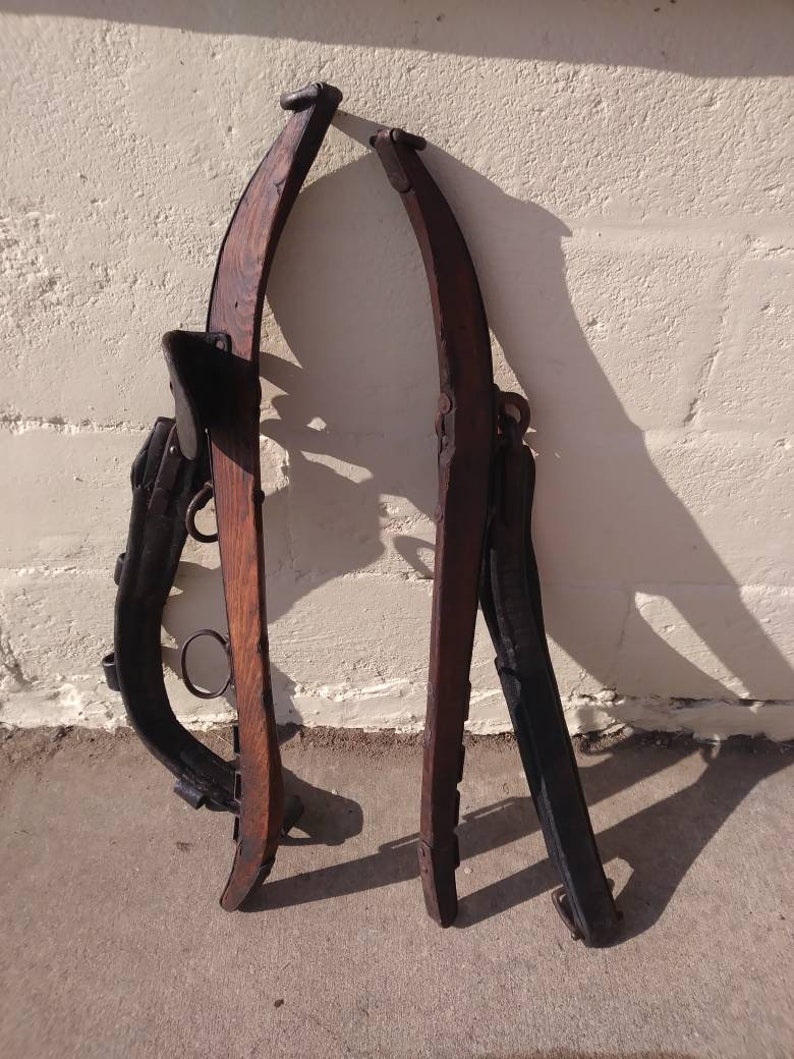 Vintage Horse Harness Hames Refinished Etsy