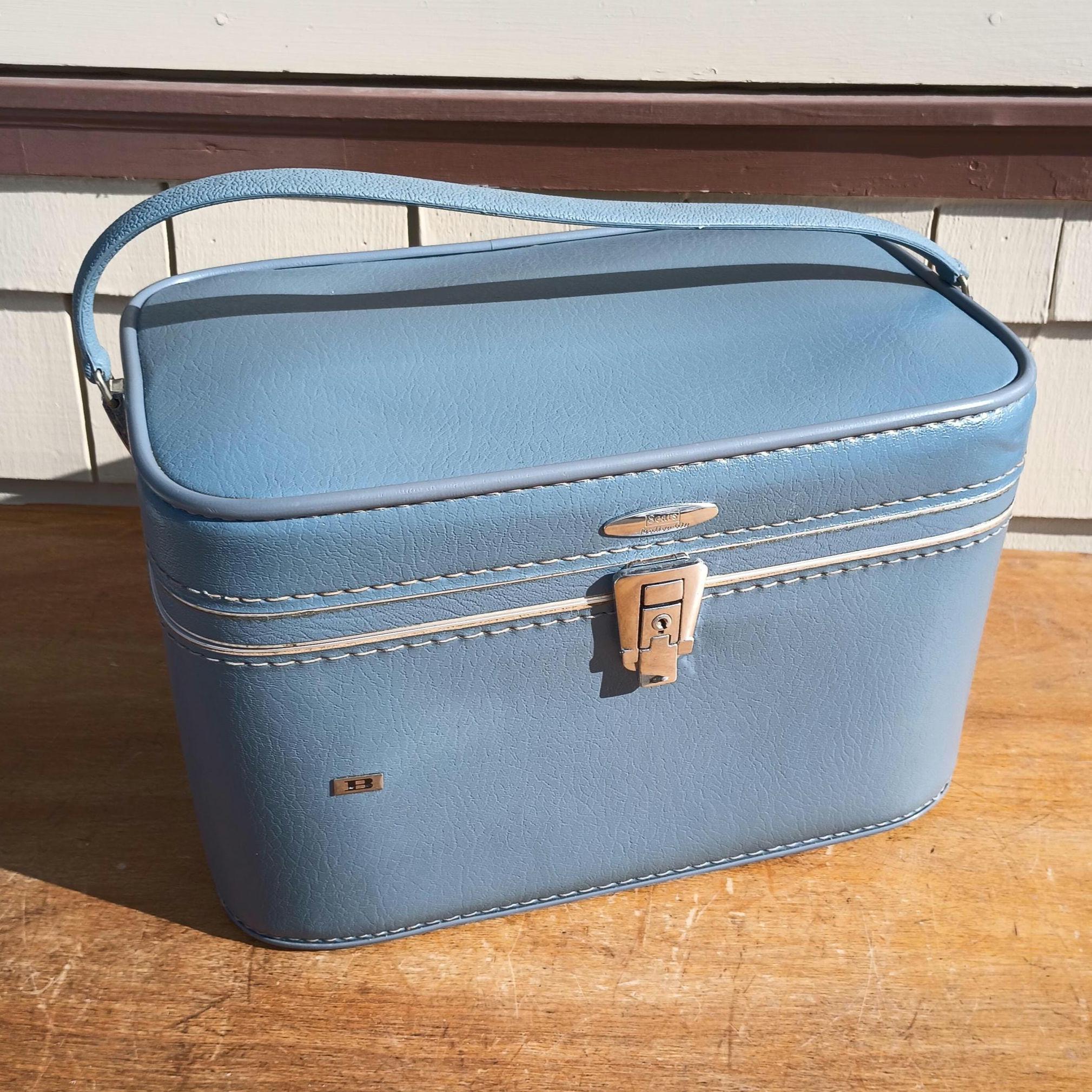 【70s USA製】Sears フェザーライト 青ヴィンテージスーツケース Sears Featherlite Luggage - Etsy