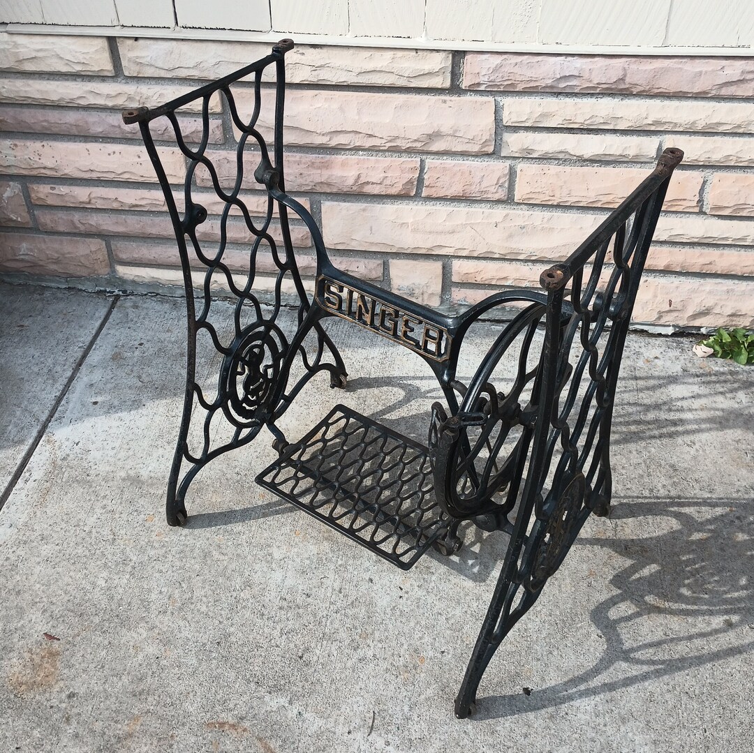 Vintage Cast Iron Sewing Machine Base Singer Etsy