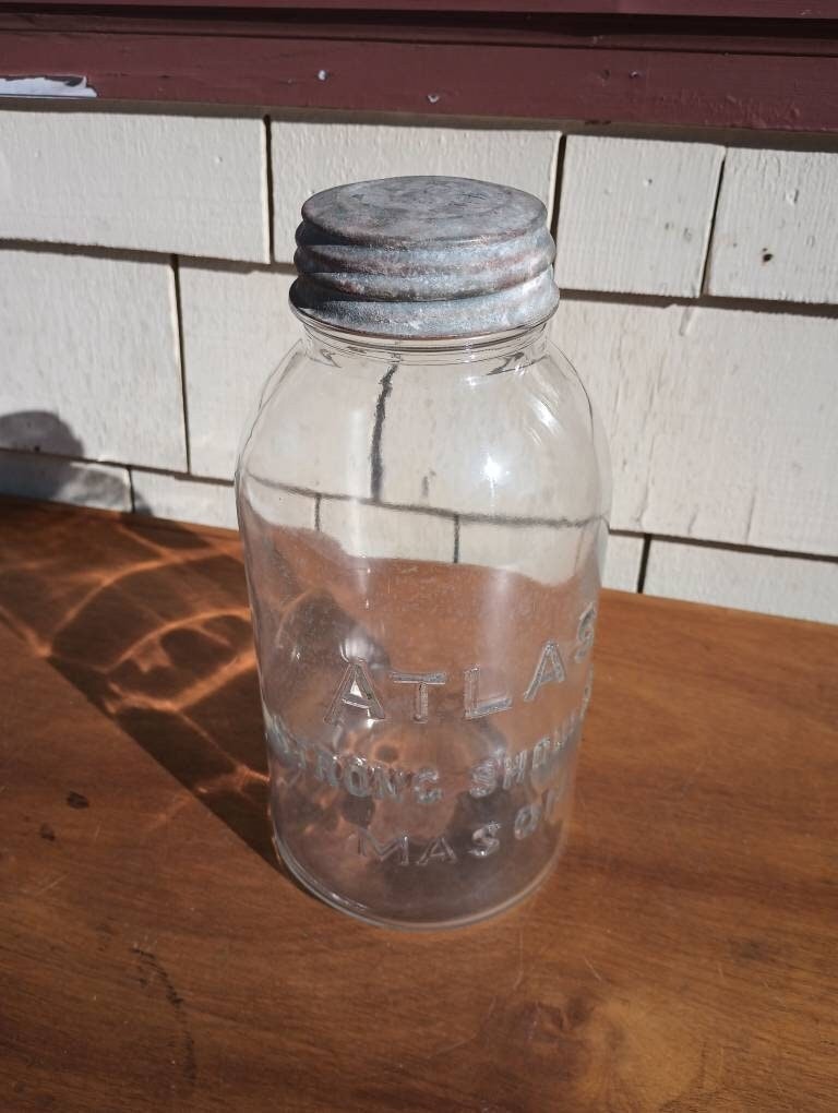 Vintage Atlas Strong Shoulder Mason Jar - Etsy 日本