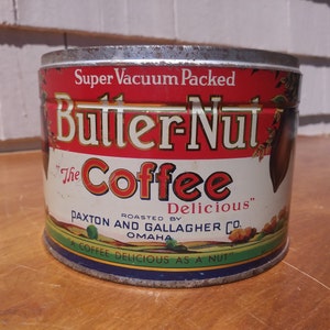 Vintage Butter-Nut Coffee Can