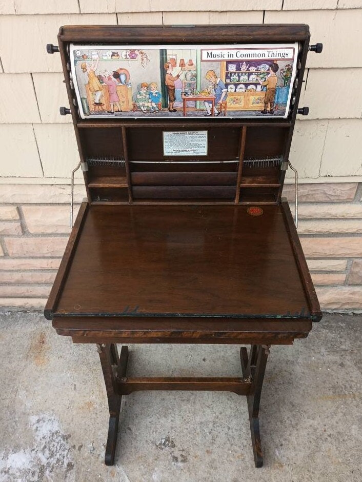 Vintage Folding Children's Desk With Stand - Chautauqua