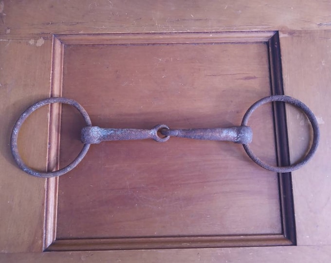 Horse Bit Vintage, 1 Old Horse Bit, Rusty Horse Bit, Vintage Horse Tack