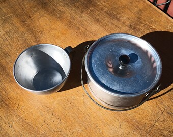 Vintage Camping Pot with Lid and Cup - Wear-Ever - Boy Scouts of America