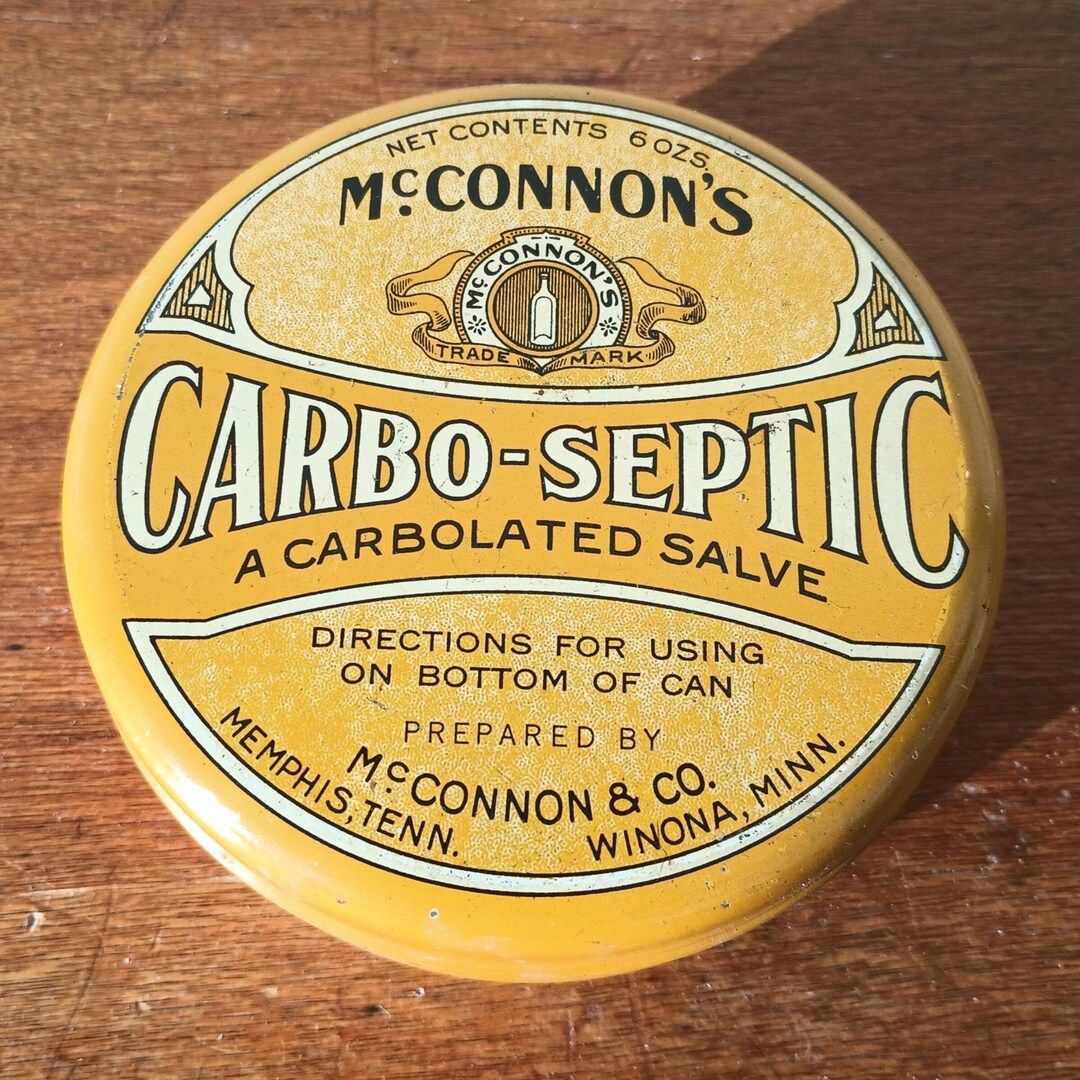 Vintage Tin - Mcconnon's Carbo-septic - Mcconnon & Co., Memphis