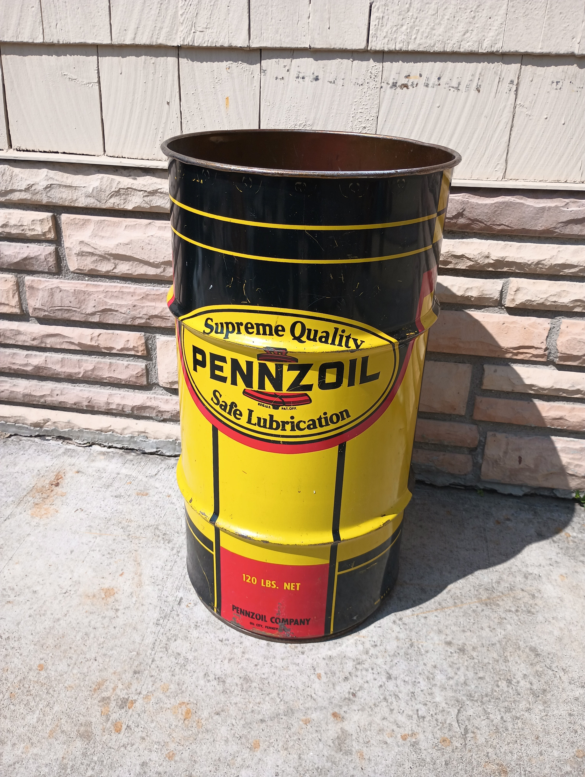 ビンテージ PENNZ OIL オイルドラム缶 61L オイル缶 ドラム缶 アメリカ ヴィンテージ PENNZOIL