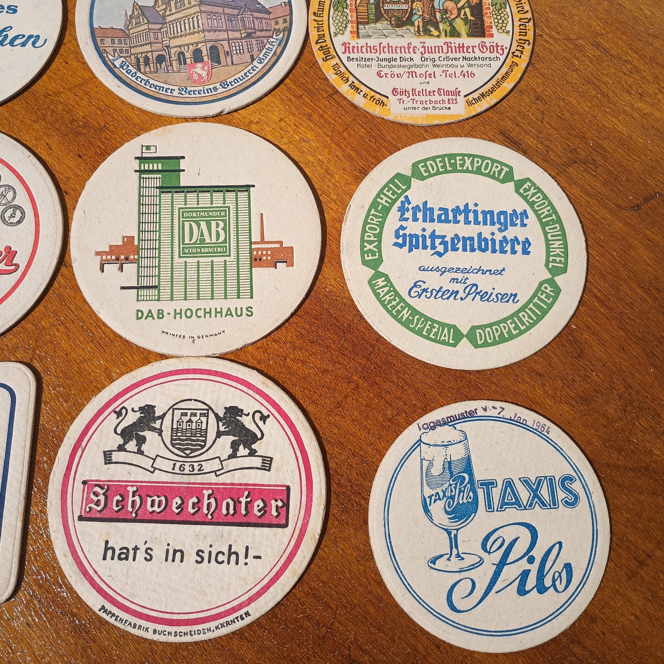 Group of 19 Vintage German Beer Coasters - Etsy
