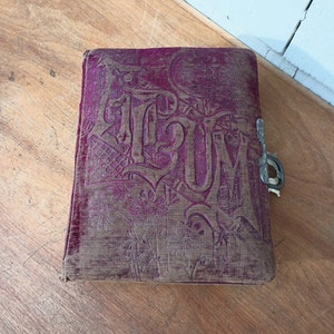 Vintage Photo Album with Photographs - Beautiful Covers