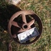 Vintage Cast Iron Wheel - Etsy